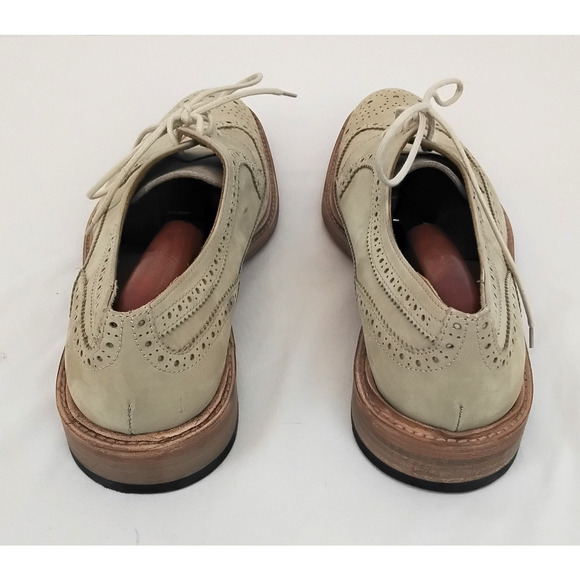 John W. Nordstrom Lucas Dress Shoes Men\'s Size 9M Sand Suede w/ Dust Bag #W4334 main image 7